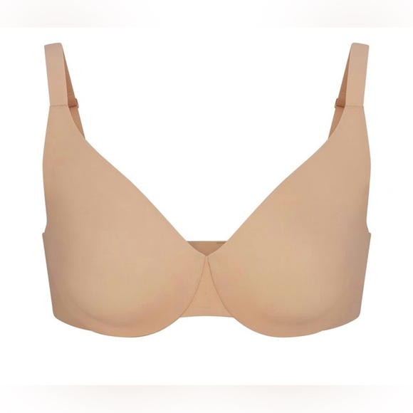 SKIMS Smoothing Intimates Unlined Full Coverage Bra - NWT - Color Clay - 38C/40B - Picture 4 of 4